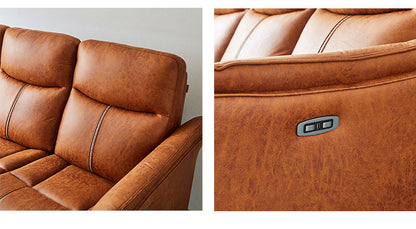 電動リクライニングソファ 3人掛け 引っかきキズに強い ファブリックレザー生地 三人掛け 3P 電動モーションソファー 電動ソファ おしゃれ(代引不可)