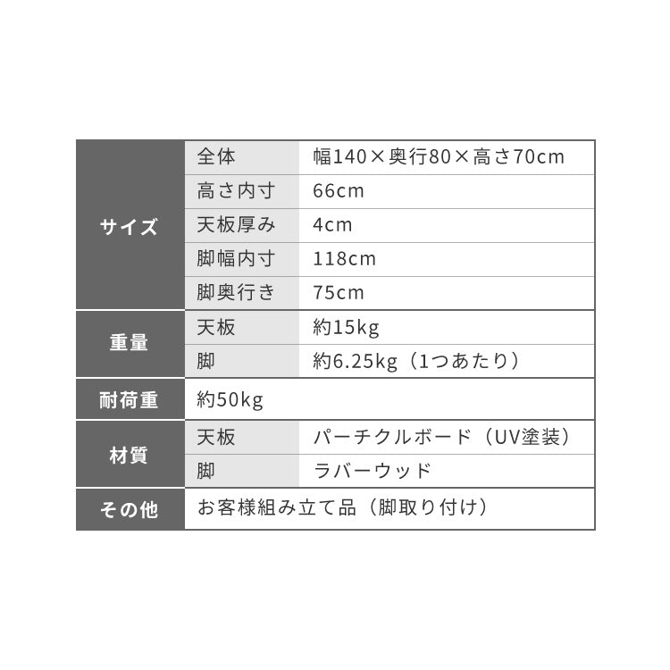 厚み4cmある ダイニングテーブル 140×80cm T字脚C 単品 4人掛け 140cm テーブル 黒脚 ダイニングテーブル 長方形 ダイニング テーブル 4人用 木製 北欧 モダン 食卓テーブル 北欧 ヴィンテージ(代引不可)【送料無料】