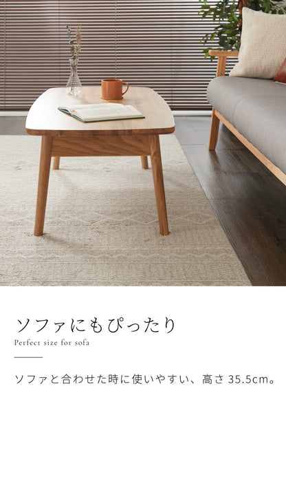 センターテーブル オーク集合材 折りたたみテーブル テーブル ローテーブル リビングテーブル カフェ 北欧 西海岸 木製 ヴィンテージ table おしゃれ 無垢 アイアン レトロ モダン カフェテーブル(代引不可)