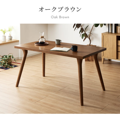 天然木 オーク無垢材 ダイニングテーブル 140×80cm 脚Aタイプ 単品 4人掛け 木製 長方形 ダイニング テーブル オーク材 食卓テーブル 幅120 4人掛 4人用 おしゃれ(代引不可)【送料無料】