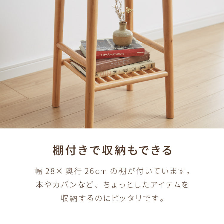 アルダー材を使ったファブリックスツール ランド 棚付き ハイタイプ ハイスツール アルダー材 天然木 無垢材 ウッドスツール キッチンスツール おしゃれ 北欧 木製椅子 カウンタースツール【送料無料】