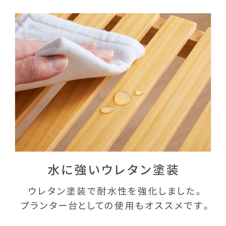 天然木使用 ウッドラック 2段 幅60cm パインラック オープンラック 木製ラック パイン材 シェルフ プランター台 サイドテーブル ナイトテーブル プランターラック 北欧