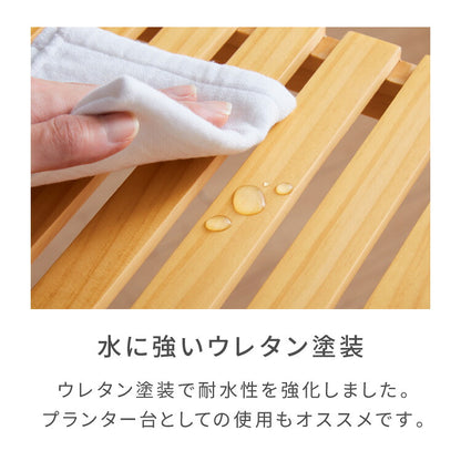 天然木使用 ウッドラック 2段 幅60cm パインラック オープンラック 木製ラック パイン材 シェルフ プランター台 サイドテーブル ナイトテーブル プランターラック 北欧