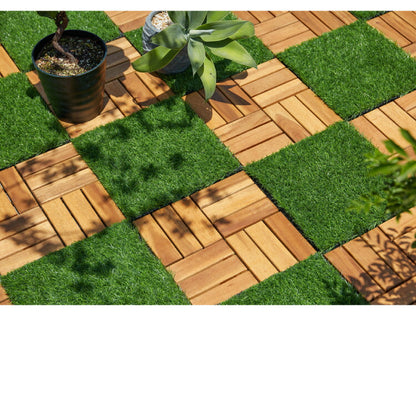 人工芝パネル 10枚セット ガーデンパネル 芝生 パネル 30cm×30cm 人工芝 ジョイント 人工芝タイル ガーデニング ベランダ バルコニー DIY 簡単設置 幅30 タイル ジョイントマット 庭 ガーデン(代引不可)