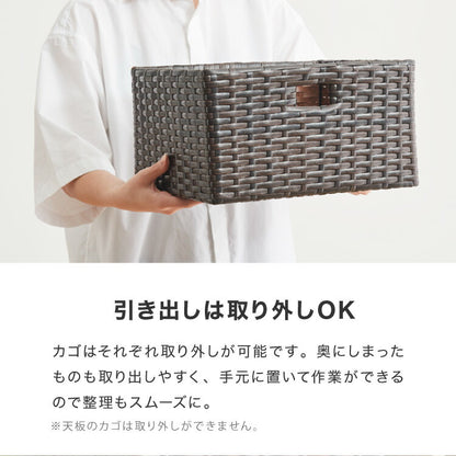 【アウトレット品】【箱破損】 キャスター付きラタン調サニタリー収納 幅35cm スリム 引き出し サニタリーチェスト サニタリー すき間 チェスト ランドリー 棚 ラック チェスト ランドリー収納(代引不可)