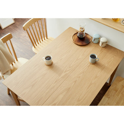 【アウトレット品】【箱破損】 拡張式ダイニングテーブル 120×80cm 折りたたみ ダイニングテーブル 拡張式 折りたたみ テーブル カウンターテーブル デスク 木目調 ナチュラル 木製 ダイニング(代引不可)