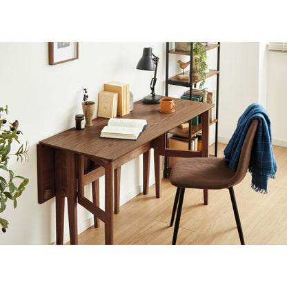 拡張式ダイニングテーブル 120×80cm 折りたたみ ダイニングテーブル 拡張式 折りたたみ テーブル カウンターテーブル デスク 木目調 ナチュラル 木製 ダイニング パソコンデスク