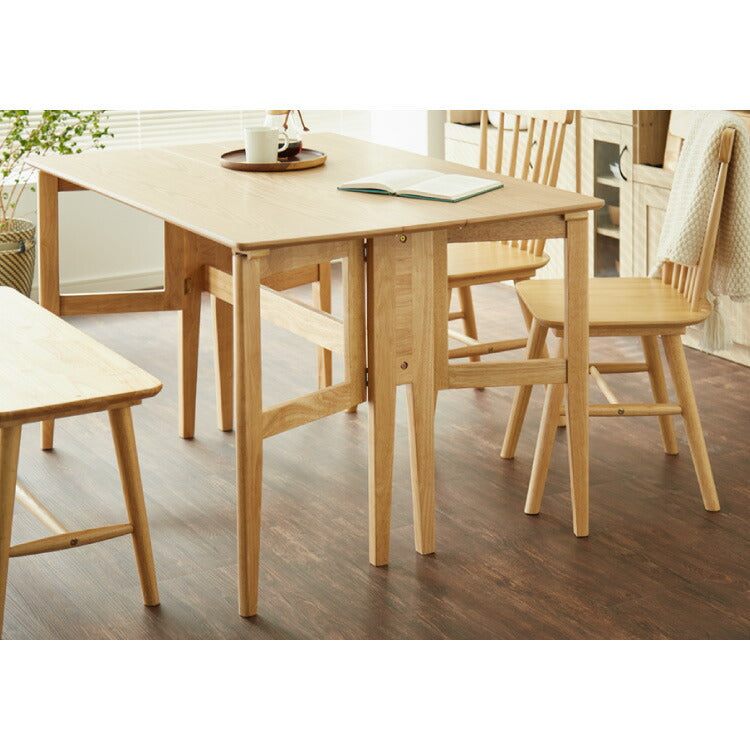 拡張式ダイニングテーブル 120×80cm 折りたたみ ダイニングテーブル 拡張式 折りたたみ テーブル カウンターテーブル デスク 木目調 ナチュラル 木製 ダイニング パソコンデスク