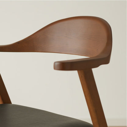 ダイニングチェア 天然木 アッシュ 回転式 ひじ掛け付き 北欧デザインチェア ノリス 回転ダイニングチェア 肘付き 曲げ木 ダイニング リビングチェア アームチェア チェア 食卓椅子