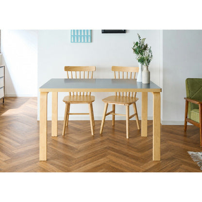 ダイニングテーブル 合板脚 デザインダイニングテーブル 120×75cm 韓国インテリア 単品 4人掛け 幅120 奥行75 リビング ダイニング パソコンデスク つくえ 机 デスク テーブル