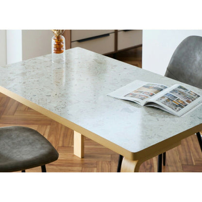 ダイニングテーブル 合板脚 デザインダイニングテーブル 120×75cm 韓国インテリア 単品 4人掛け 幅120 奥行75 リビング ダイニング パソコンデスク つくえ 机 デスク テーブル