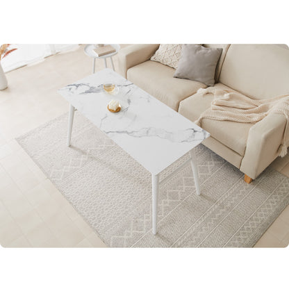 折りたたみ ソファテーブル 高さ60cm 110×50cm ローテーブル おしゃれ 北欧 シンプル ナチュラル センターテーブル ソファテーブル テーブル 大理石 石目調 机 折り畳み 収納付き 天然木 完成品