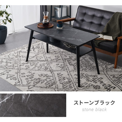 折りたたみ 棚付き ソファテーブル 高さ60cm 110×50cm ローテーブル おしゃれ 北欧 シンプル ナチュラル センターテーブル ソファテーブル テーブル 大理石 石目調 机 折り畳み 収納付き 天然木