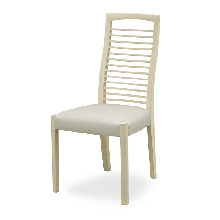 ダイニングチェア 単品 チェア 椅子 いす 合皮 ホワイト 白 PVC おしゃれ モダン 北欧 シンプル 背もたれ インテリア(代引不可)