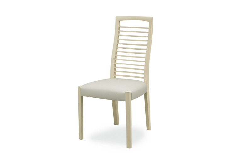 ダイニングチェア 単品 チェア 椅子 いす 合皮 ホワイト 白 PVC おしゃれ モダン 北欧 シンプル 背もたれ インテリア(代引不可)