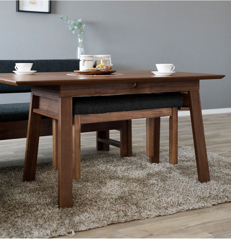 ダイニングセット 4点セット 110cm伸長テーブル 110cm伸長チェア 140cmカウチ 80cmベンチ リビング ダイニングテーブル ダイニングチェア おしゃれ 新生活(代引不可)