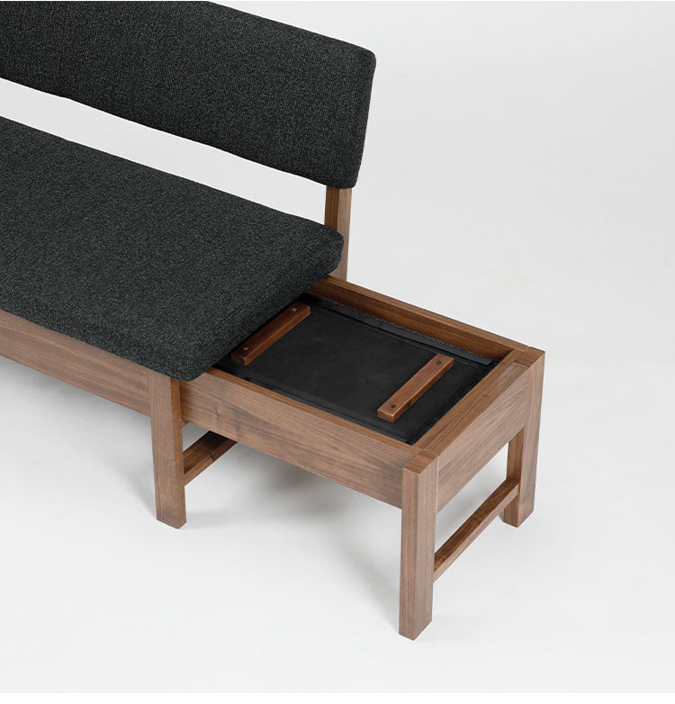 ダイニングチェア 伸長式 幅110(142)cm 2~3人掛け 伸縮 背もたれ付き ファブリック 北欧 おしゃれ ウォールナット オーク 伸長チェア リビング ダイニング 食卓椅子(代引不可)