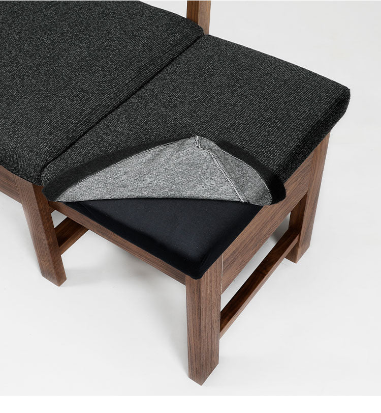 ダイニングチェア 伸長式 幅110(142)cm 2~3人掛け 伸縮 背もたれ付き ファブリック 北欧 おしゃれ ウォールナット オーク 伸長チェア リビング ダイニング 食卓椅子(代引不可)