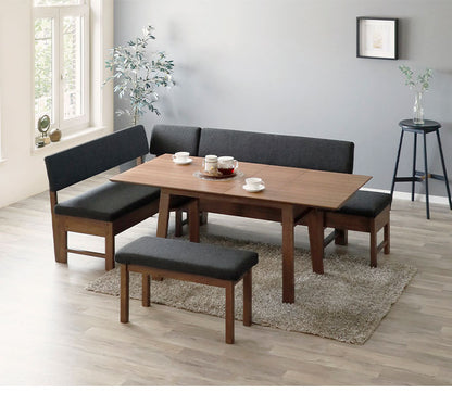 ダイニングテーブル 伸長式 幅130(160cm) 奥行80cm 天然木 木製 食卓 拡張テーブル ナチュラル 北欧 おしゃれ ウォールナット オーク リビング ダイニング(代引不可)