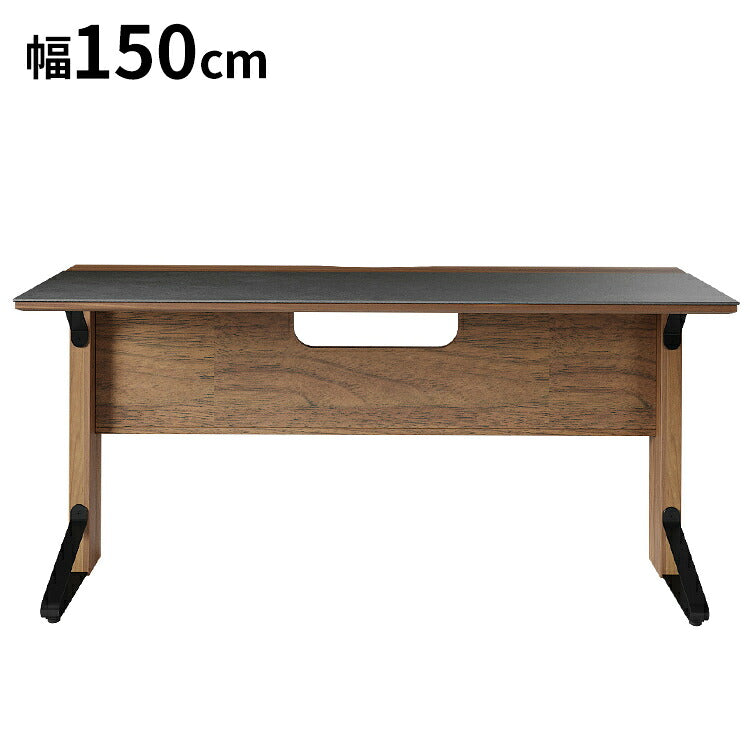 デスク 幅150cm テーブル 天板 デスク コンセント 机 リビングテーブル ダイニングテーブル ブラウン ローテーブル 在宅勤務 リモートワーク パソコンデスク オフィスデスク シンプル(代引不可)