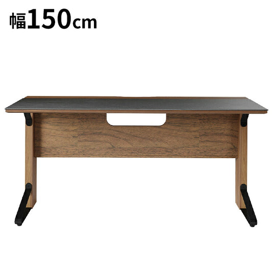 デスク 幅150cm テーブル 天板 デスク コンセント 机 リビングテーブル ダイニングテーブル ブラウン ローテーブル 在宅勤務 リモートワーク パソコンデスク オフィスデスク シンプル(代引不可)