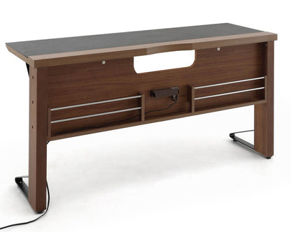 デスク 幅150cm テーブル 天板 デスク コンセント 机 リビングテーブル ダイニングテーブル ブラウン ローテーブル 在宅勤務 リモートワーク パソコンデスク オフィスデスク シンプル(代引不可)