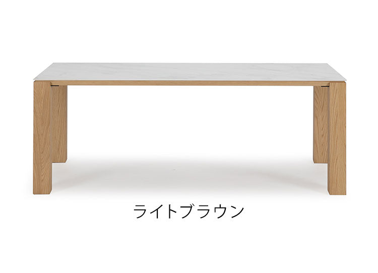 ダイニングテーブル 幅180×奥行90cm 木製 テーブル セラミック 高級感 天板 デスク 机 リビングテーブル ダイニングテーブル ブラウン ローテーブル 在宅勤務 リモートワーク(代引不可)
