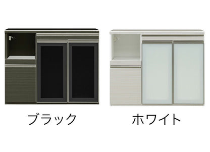 キッチンカウンター レンジ台 幅120 奥行48 高さ95 開梱設置無料 完成品 ハイグロス カウンターテーブル 作業台 鏡面 おしゃれ 食器棚 キッチン 収納 大容量 北欧(代引不可)