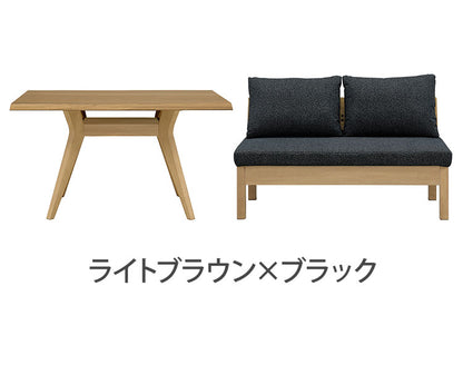 ダイニングセット 3点セット 120cmテーブル ダイニングチェア2脚 長椅子 ダイニングテーブル リビング ダイニング おしゃれ 新生活(代引不可)