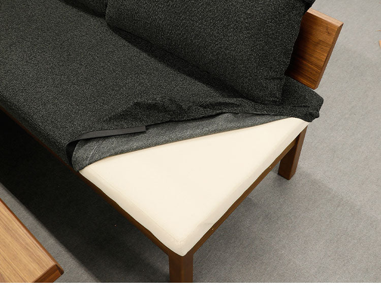 ダイニングチェア 幅120cm 背もたれ付き 座面高42cm 木脚 ファブリック 木製 北欧 おしゃれ ミディアムブラウン ライトブラウン 食卓椅子 リビング ダイニング 椅子 チェア(代引不可)