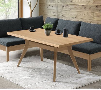 ダイニングテーブル 4人掛け 120×85cm 木製 棚付き 4本脚 リビングテーブル 北欧 おしゃれ ウォールナット オーク リビング ダイニング 食卓 テーブル(代引不可)