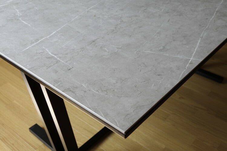 ダイニングセット 3点セット 4人掛け セラミック ダイニングテーブルセット ベンチ チェア 食卓セット 天然木 ナチュラル レザー PVC(代引不可)