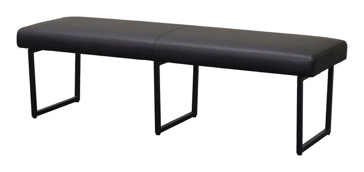 ダイニングベンチ 幅140 単品 ベンチ おしゃれ 椅子 イス いす チェア ナチュラル ブラック PVC レザー 北欧(代引不可)