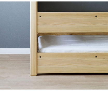 2段ベッド 木製 ヒノキ材 コンセント付き 耐震設計 高さ調節可能 シングルベッド 垂直はしご 分割 分離 寝室 ベッド シンプル 子供部屋 コンパクト おしゃれ 社員寮 学生寮(代引不可)