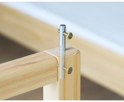 2段ベッド 木製 ヒノキ材 コンセント付き 耐震設計 高さ調節可能 シングルベッド 垂直はしご 分割 分離 寝室 ベッド シンプル 子供部屋 コンパクト おしゃれ 社員寮 学生寮(代引不可)