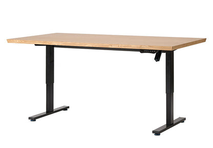 昇降テーブル 155×80cm 高さ49~74cm ダイニングテーブル オーク アイアン脚 2本脚 昇降式 シンプル リフティングテーブル 高さ調節 食卓 リビング ダイニング(代引不可)