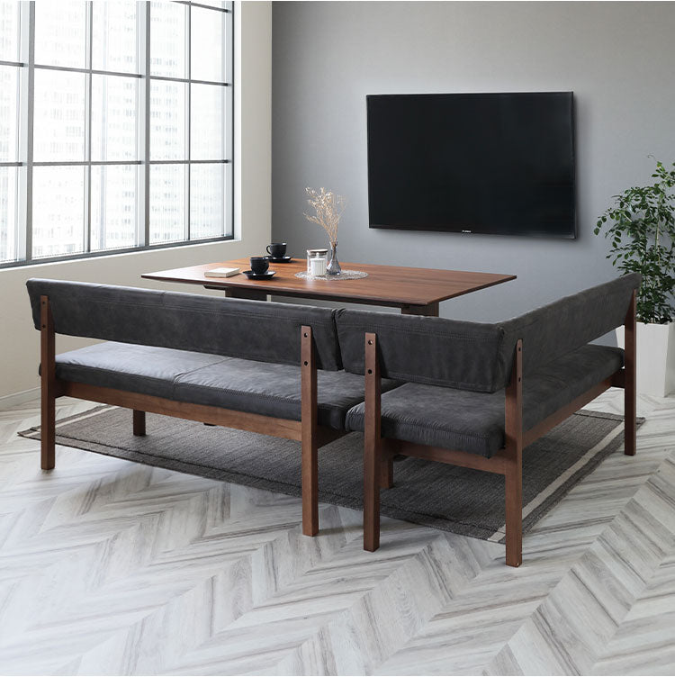 ダイニング 3点セット 150cmテーブル 150cmチェア 156cmカウチ リビング ダイニングテーブル ダイニングチェア おしゃれ 新生活(代引不可)