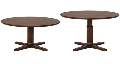 ダイニングセット 3点セット 昇降テーブル ラウンドベンチ ラウンドチェア リビング ダイニング カフェテーブル 円形 丸テーブル おしゃれ 新生活(代引不可)