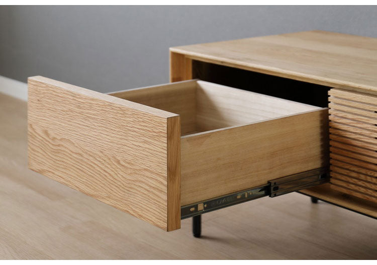 テレビ台 幅150cm アイアンフレーム 配線加工 TVボード フルオープンレール 収納 サイドボード リビングボード インテリア リビング ダイニング 一人暮らし ファミリー 家族(代引不可)