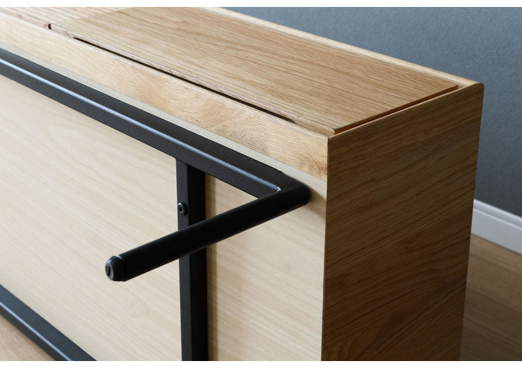 テレビ台 幅150cm アイアンフレーム 配線加工 TVボード フルオープンレール 収納 サイドボード リビングボード インテリア リビング ダイニング 一人暮らし ファミリー 家族(代引不可)