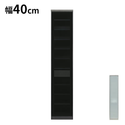 食器棚 幅40cm ダイニングボード 右開き 左開き ガラス戸 ブラック ホワイト コンパクト レンジ台 キッチンボード ダイニングボード リビング ダイニング 台所 家族 ファミリー(代引不可)