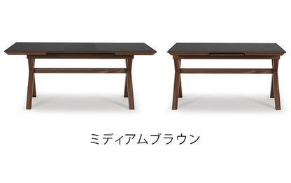 伸長テーブル 幅140-180×奥行90cm ダイニングテーブル リビングテーブル 高級感 耐熱性 耐水性 耐摩耗性 伸長式 食卓テーブル 北欧 カフェテーブル 4人掛け 家族 ファミリー(代引不可)