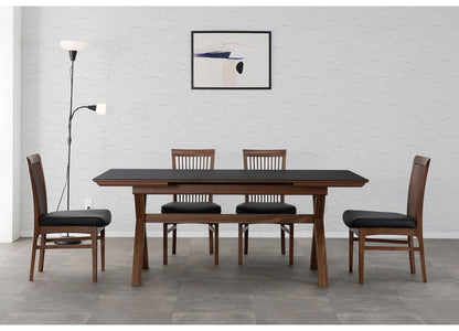 チェア ダイニングチェア おしゃれ タモ材 ハイバックチェア 椅子 木製 レザー張地 肘付き リビング ダイニング いす イス 食卓 一人用 リモートワーク 在宅勤務(代引不可)