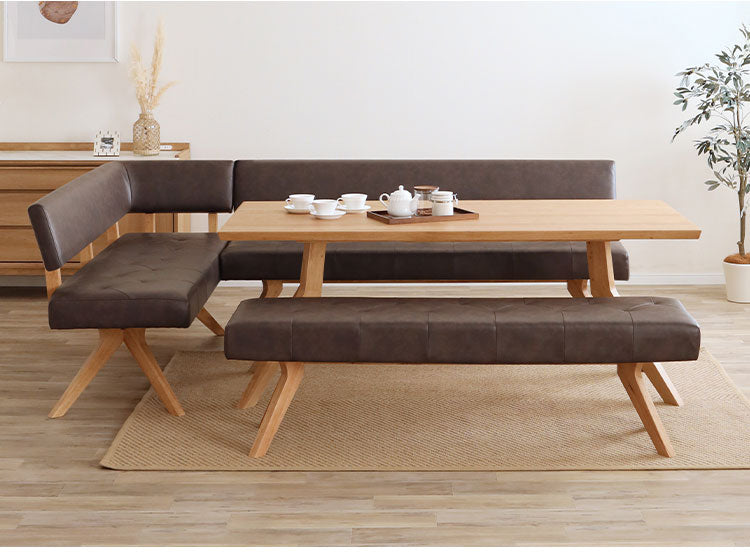 ダイニング 4点セット 150cmテーブル 150cmチェア 160cmカウチ 130cmベンチ リビング ダイニングテーブル ダイニングチェア 長椅子 おしゃれ 新生活(代引不可)