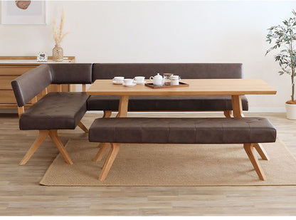 ダイニング 4点セット 150cmテーブル 150cmチェア 160cmカウチ 130cmベンチ リビング ダイニングテーブル ダイニングチェア 長椅子 おしゃれ 新生活(代引不可)