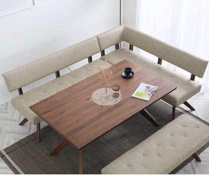 ダイニング 3点セット カウチセット 150cmテーブル ダイニングチェア カウチ リビング ダイニングテーブル 長椅子 おしゃれ 新生活(代引不可)