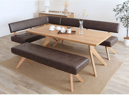 ダイニング 4点セット 180cmテーブル 180cmチェア 160cmカウチ 160cmベンチ リビング ダイニングテーブル ダイニングチェア 長椅子 おしゃれ 新生活(代引不可)