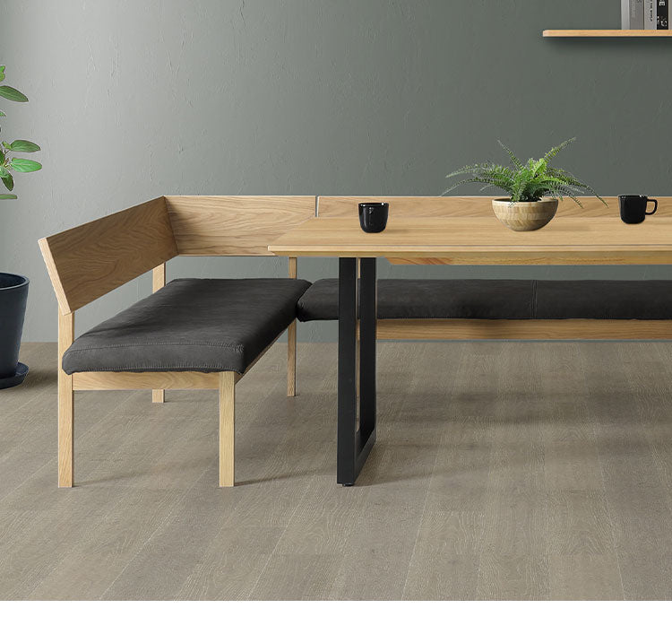 ダイニングセット オーク 4点セット 150cmテーブル 160cmチェア 160cmカウチ スツール リビング ダイニングテーブル ダイニングチェア おしゃれ 新生活(代引不可)