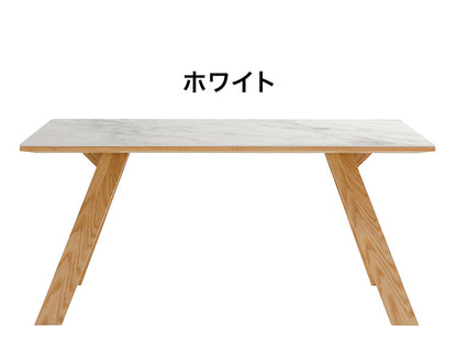 ダイニングテーブル セラミック 幅150 単品 4人掛け セラミックダイニングテーブル おしゃれ 北欧 耐熱 耐汚 防水 北欧 ブラック ホワイト 白 食卓テーブル(代引不可)