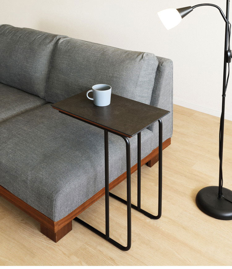 サイドテーブル 幅44.5×奥行29.5cm ナイトテーブル おしゃれ ミニテーブル ローテーブル コーヒーテーブル 木製 スタンド リビング ダイニング 寝室 ベッド ソファ アンティーク(代引不可)